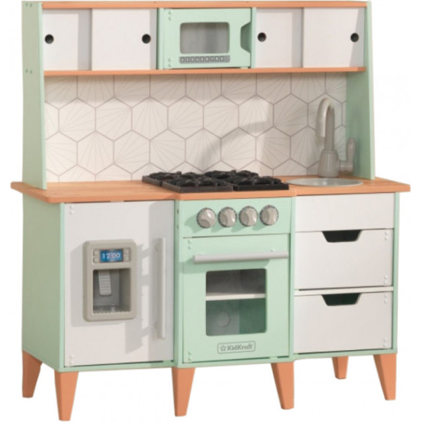 Дитяча кухня Mid-Century Modern KidKraft 53432 з системою легкого збирання EZ Kraft Assembly