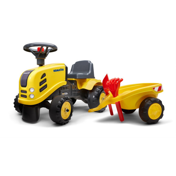 Дитячий трактор каталка з причепом FALK 286C Komatsu